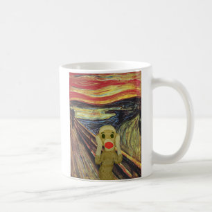 De Café Taza del grito del mono del calcetín