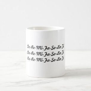 De Café Taza del Hacer-Re-MI-Fa-Tan-La-Ti
