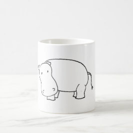 De Café taza del hipopótamo