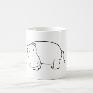 De Café taza del hipopótamo