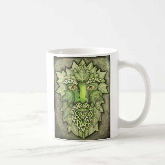 De Café Taza del hombre verde (Derecha)