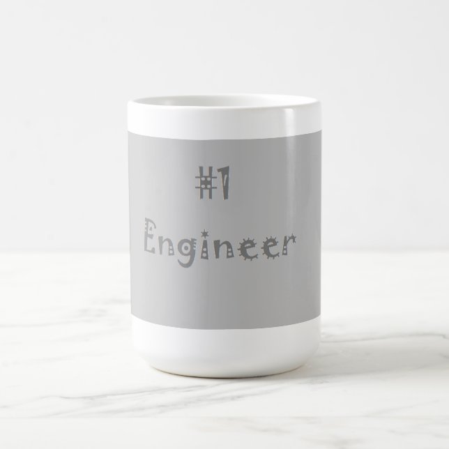 De Café Taza del ingeniero #1 (gris) (Centro)