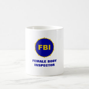De Café Taza del inspector del cuerpo femenino del ~ del
