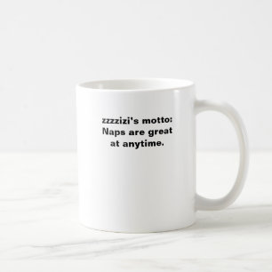 De Café taza del lema del zzzzizi