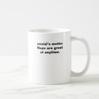 De Café taza del lema del zzzzizi