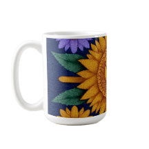 Taza del león del motivo del patrimonio