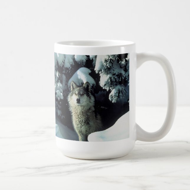 De Café Taza del lobo gris (Derecha)