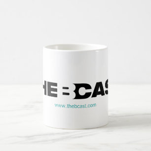 De Café Taza del logotipo del B-Molde con el URL del