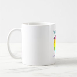 De Café Taza del logotipo del orgullo del arco iris del