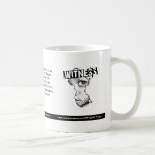 De Café Taza del logotipo del TESTIGO