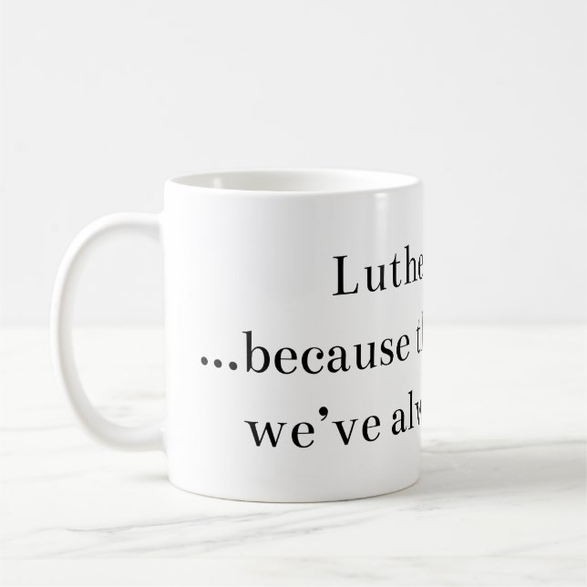 De Café Taza del Lutheranism (Izquierda)