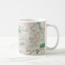 De Café Taza del mapa del Gran Cañón