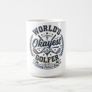 De Café Taza del mejor golfista padre del mundo divertida 