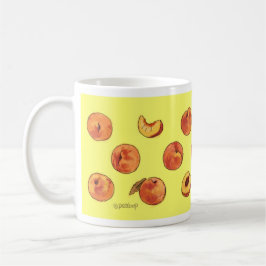 De Café Taza del modelo del melocotón - amarillo
