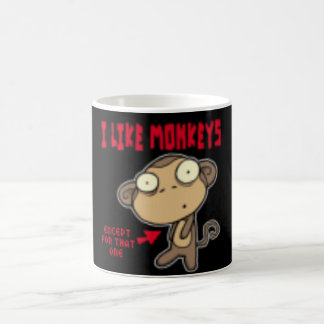 De Café taza del mono