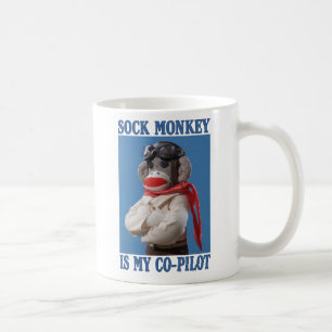 De Café Taza del mono del copiloto