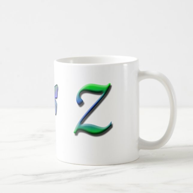De Café Taza del monograma Z (Derecha)