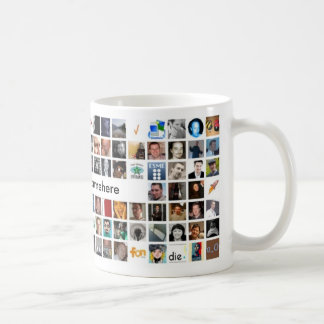 De Café Taza del mosaico del gorjeo - modificada para
