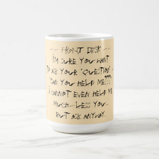 De Café Taza del mostrador
