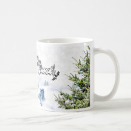 De Café Taza del navidad blanco