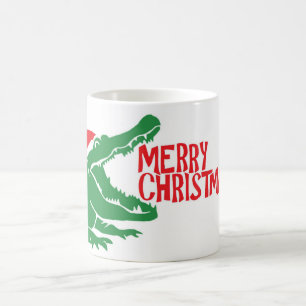 De Café Taza del navidad del cocodrilo