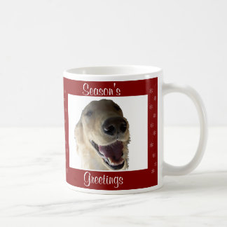 De Café Taza del navidad del golden retriever
