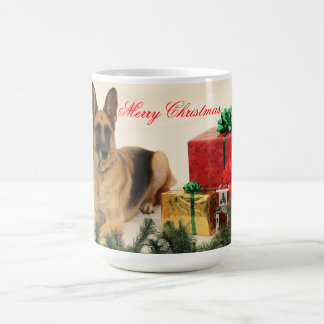 De Café Taza del navidad del pastor alemán