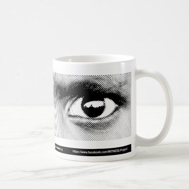 De Café Taza del ojo del TESTIGO (Derecha)