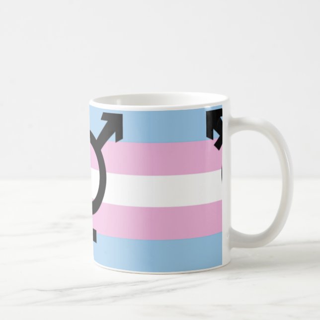 De Café Taza del orgullo del transexual (Derecha)