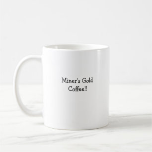 De Café Taza del oro del minero
