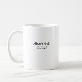 De Café Taza del oro del minero