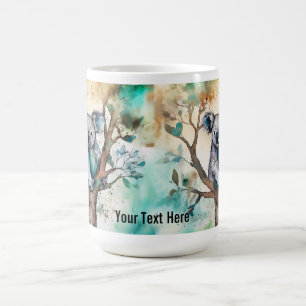 De Café Taza del oso koala lindo en el árbol – Personaliza