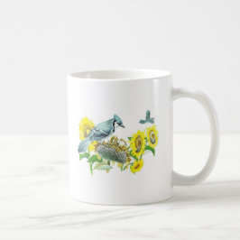 De Café Taza del pájaro - arrendajo azul