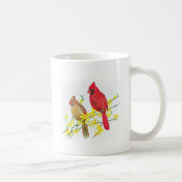 De Café Taza del pájaro - cardenales