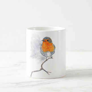 De Café Taza del pájaro del petirrojo