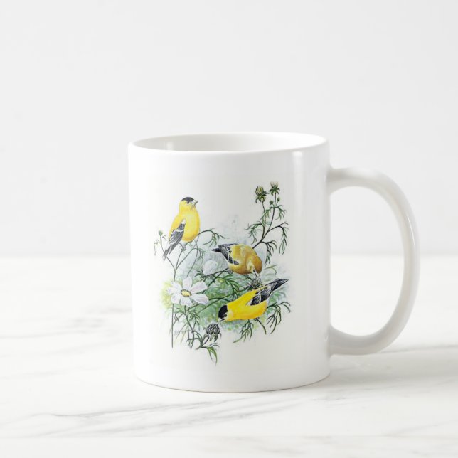 De Café Taza del pájaro - Goldfinch (Derecha)