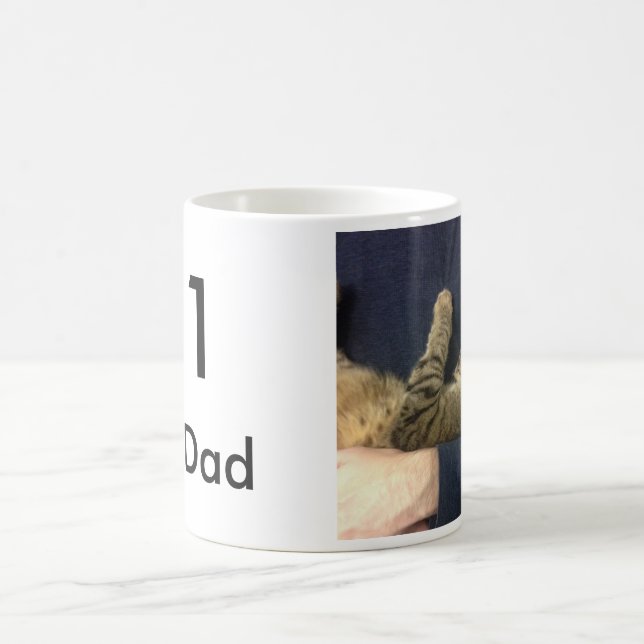 De Café Taza del papá del gato #1 con la foto (Centro)