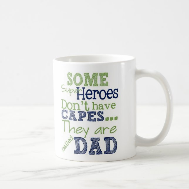 De Café Taza del papá del superhéroe (Derecha)