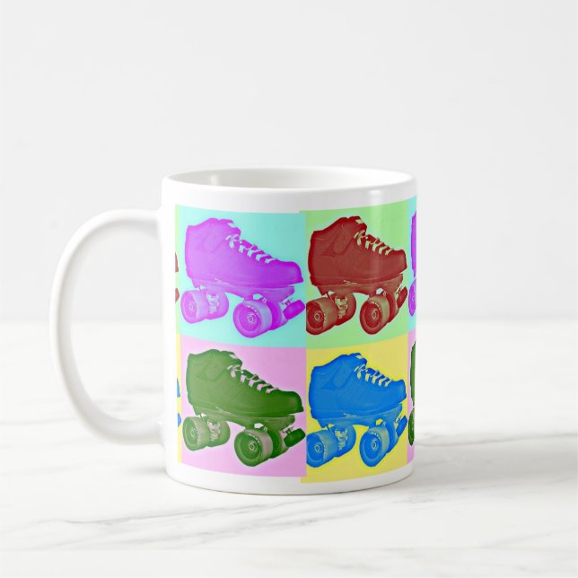 De Café Taza del patín del arte pop (Izquierda)