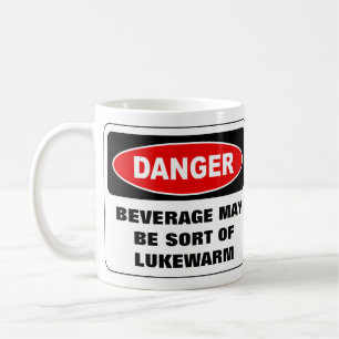 De Café taza del peligro - texto modificado para