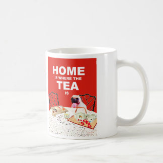 De Café Taza del perro del barro amasado - casera es donde