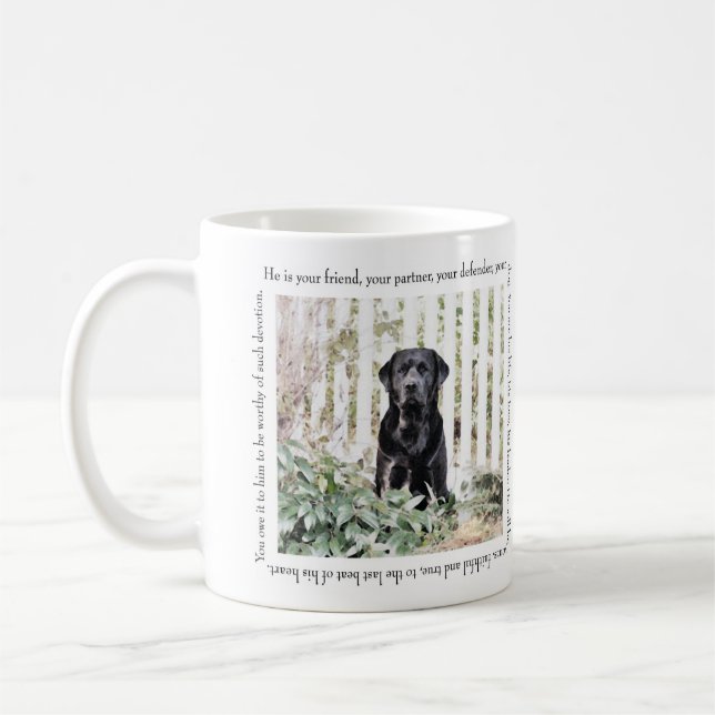 De Café Taza del perro del jardín (Izquierda)