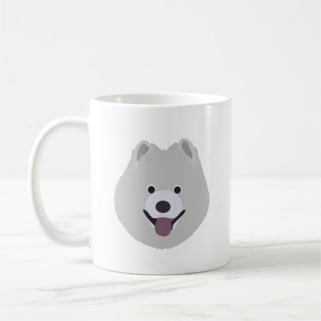 De Café Taza del perro del samoyedo (Izquierda)