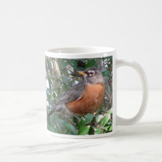 De Café Taza del petirrojo del invierno