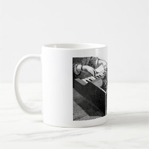 De Café Taza del piano del gato