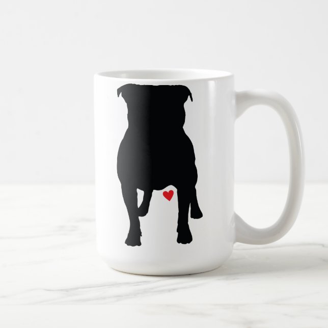De Café Taza del pitbull (Derecha)