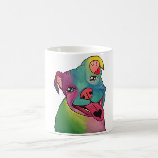 De Café Taza del pitbull del teñido anudado