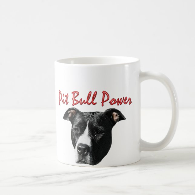 De Café Taza del poder del pitbull (Derecha)