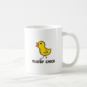 De Café Taza del polluelo del rugbi