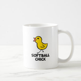 De Café Taza del polluelo del softball